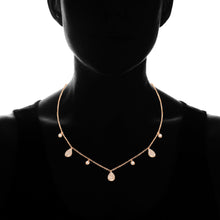 Load image into Gallery viewer, 14K Gold Genuine Diamond Teardrop Dangle Necklace