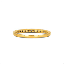 Load image into Gallery viewer, 14k Gold Genuine Diamond 2mm Half Eternity Simple Wedding Band or Stack Ring w/ High Quality Diamonds in White, Yellow or Rose Gold