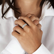 Load image into Gallery viewer, 14k Gold Genuine Diamond 2mm Half Eternity Simple Wedding Band or Stack Ring w/ High Quality Diamonds in White, Yellow or Rose Gold