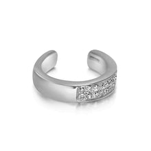 Load image into Gallery viewer, Single 14K Gold & Genuine Diamond Reversible Non-Pierced Ear Cuff