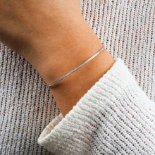 Load image into Gallery viewer, 14k Solid Gold Genuine Natural Diamond Flexible Thin Dainty Bangle Cuff Bracelet