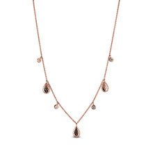 Load image into Gallery viewer, 14K Gold Genuine Diamond Teardrop Dangle Necklace