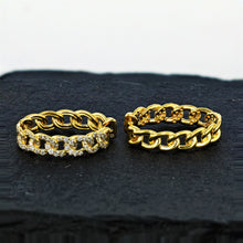 Load image into Gallery viewer, 18k Gold Genuine Diamond Cuban Link Hoop Earrings For Women