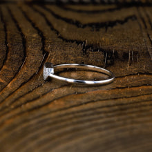 Load image into Gallery viewer, 14k Solid Gold and Genuine Natural Diamond Hexagon Shaped Ring w/ High Quality Stones in White, Yellow or Rose Gold for Women