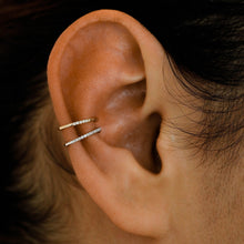 Load image into Gallery viewer, Single (Half Pair) 14k Solid Gold Natural Diamond Non Pierced Ear Cuff