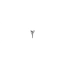 Load image into Gallery viewer, 18k Gold Genuine Diamond (Half Pair) Heart Solitaire Stud Earring in White Yellow Rose Gold for Women and Girls