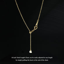 Load image into Gallery viewer, 14k Solid Gold Genuine Natural Diamond Chevron V Shape Layering Necklace with Adjustable Drawstring Chain