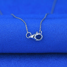 Load image into Gallery viewer, 14k Solid Gold Genuine Natural Diamond Cluster Cushion Cut and Round Illusion Necklace for Women