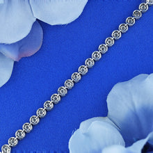 Load image into Gallery viewer, 14k Solid Gold Genuine Natural Diamond 3ct High Quality Cluster Tennis Bracelet for Women