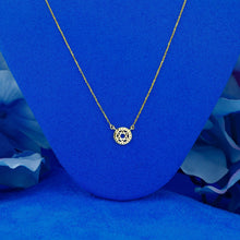 Load image into Gallery viewer, 14k Solid Gold Natural Diamond Star of David Necklace in 14k Yellow Rose White Gold | Minimalist Jewish Star Bat Mitzvah Gift Necklace