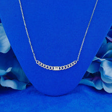 Load image into Gallery viewer, 14k Solid Gold Natural Baguette Diamond Cuban Link Necklace