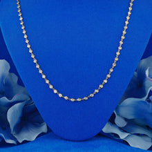 Load image into Gallery viewer, Solid 18k Gold Natural Diamond Bezel Set Diamonds By the Yard Adjustable Choker Necklace