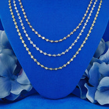 Load image into Gallery viewer, Solid 18k Gold Natural Diamond Bezel Set Diamonds By the Yard Adjustable Choker Necklace