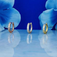 Load image into Gallery viewer, Single (Half Pair) 14k Solid Gold Natural Diamond  Baguette and Round Non-Pierce Ear Cuff