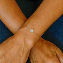 Load image into Gallery viewer, 18k Solid Gold Genuine Natural Diamond Pave Heart with Rope Frame Stacking Bracelet