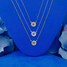 Load image into Gallery viewer, 14k Solid Gold Natural Diamond Star of David Necklace in 14k Yellow Rose White Gold | Minimalist Jewish Star Bat Mitzvah Gift Necklace