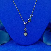 Load image into Gallery viewer, 14k Solid Gold Natural Diamond Dainty Figure Eight Drop Necklace w/ Adjustable Length Chain for Women