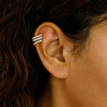 Load image into Gallery viewer, Single 14K Gold Natural Diamond Beaded Non-Pierced Ear Cuff