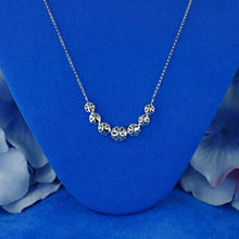 Load image into Gallery viewer, 14k Solid Gold Natural Diamond Pavé Round Graduated Necklace with Adjustable Chain