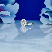 Load image into Gallery viewer, 14k Solid Gold Natural Diamond Baguette and Round Cocktail Ring