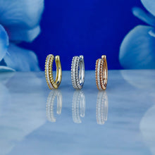 Load image into Gallery viewer, Single 14K Gold Natural Diamond Beaded Non-Pierced Ear Cuff