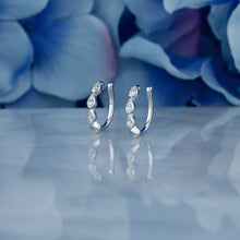 Load image into Gallery viewer, Single (Half Pair) 14k Solid Gold Natural Diamond Teardrop Non-Pierced Ear Cuff
