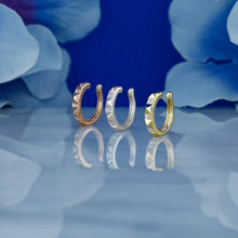 Load image into Gallery viewer, Single (Half Pair) 14k Solid Gold Natural Diamond Pyramid Design Non-Pierced Ear Cuff