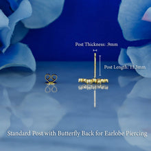 Load image into Gallery viewer, Single (Half Pair) 14K or 18k Gold Genuine Diamond Cluster Spray Ear Climber Crawler Earring Stud White Yellow Rose Gold 1/2" Length