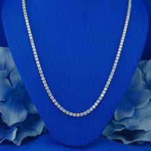 Load image into Gallery viewer, 14k Solid Gold Natural Diamond Flexible Tennis Necklace