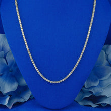 Load image into Gallery viewer, 14k Solid Gold Natural Diamond Flexible Tennis Necklace