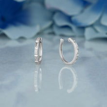 Load image into Gallery viewer, Single (Half Pair) 14k Solid Gold Natural Diamond Baguette Non-Pierce Ear Cuff