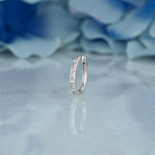 Load image into Gallery viewer, Single (Half Pair) 14k Solid Gold Natural Diamond Baguette Non-Pierce Ear Cuff