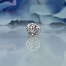 Load image into Gallery viewer, 14k Solid Gold Diamond Round Halo Cluster Statement Stud Earrings