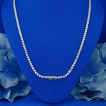 Load image into Gallery viewer, 14k Solid Gold Natural Diamond Flexible Tennis Necklace