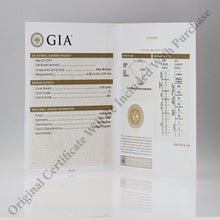 Load image into Gallery viewer, GIA Certified .50ct Natural Diamond Pear Shaped 14k Solid Gold Floating Solitaire Necklace with Adjustable Drawstring Chain