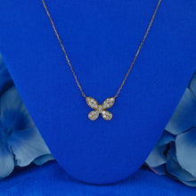 Load image into Gallery viewer, 18k Solid Gold Natural Diamond Pavé Butterfly Necklace