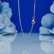 Load image into Gallery viewer, 14k Solid Gold Rainbow Sapphire Border Round Pendant Necklace with Adjustable Chain