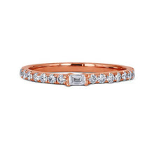 Load image into Gallery viewer, Social Value 18K Solid Gold Eternity Diamond Stackable Ring Band
