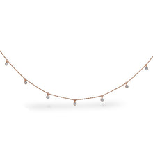 Load image into Gallery viewer, Social Value 18K Solid Gold Natural Diamond Drop Necklace
