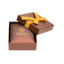 Load image into Gallery viewer, Social Value 14k Solid Gold and Genuine Natural Diamond Hexagon Shaped Ring
