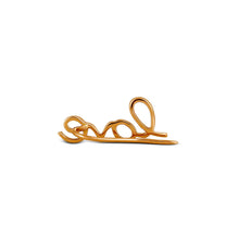 Load image into Gallery viewer, Single (Half Pair) 14k and Genuine Diamond LOVE Ear Crawler Climber Earrings Microset in White, Yellow or Rose Gold for Women
