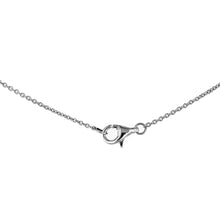 Load image into Gallery viewer, 14k Solid White Gold Genuine Natural Diamond Cluster Solitaire Necklace
