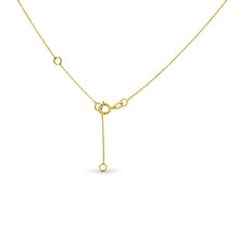 Load image into Gallery viewer, 14k Gold + Genuine High Quality Diamond Classic Open Heart Necklace for Girls or Women White Yellow or Rose Gold w/ Adjustable Chain

