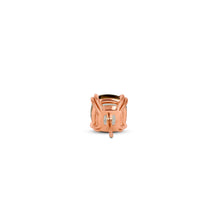 Load image into Gallery viewer, 14k Gold Smokey Topaz Quartz Cushion Cut Stud Earring Pair for Women
