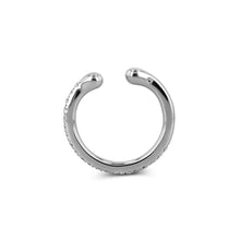 Load image into Gallery viewer, Single 18K Gold &amp; Genuine Diamond Reversible Non-Pierced Ear Cuff in Rose White Yellow Gold
