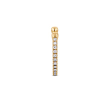 Load image into Gallery viewer, Single 18K Gold &amp; Genuine Diamond Reversible Non-Pierced Ear Cuff in Rose White Yellow Gold
