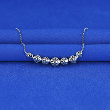 Load image into Gallery viewer, 14k Solid Gold Genuine Natural Diamond Cluster Cushion Cut and Round Illusion Necklace for Women
