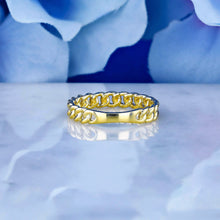 Load image into Gallery viewer, 14k Solid Gold Cuban Curb Link Stacking Band Ring

