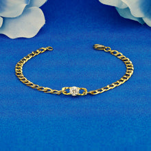 Load image into Gallery viewer, 18k Solid Gold Genuine Natural Diamond Cuban Link Chain Bracelet for Women White Yellow Rose
