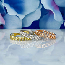 Load image into Gallery viewer, 14k Solid Gold Cuban Curb Link Stacking Band Ring
